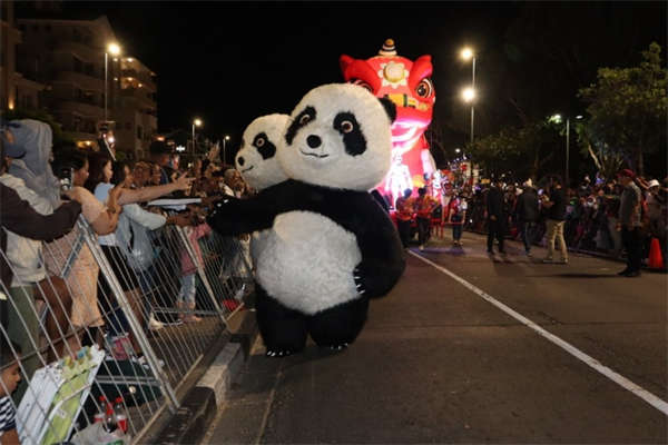 华人方阵集体亮相2026年南非开普敦嘉年华