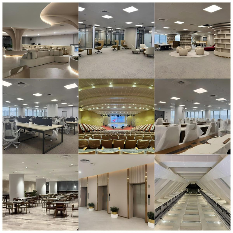 大楼内部组图。 中国土木工程集团有限公司供图